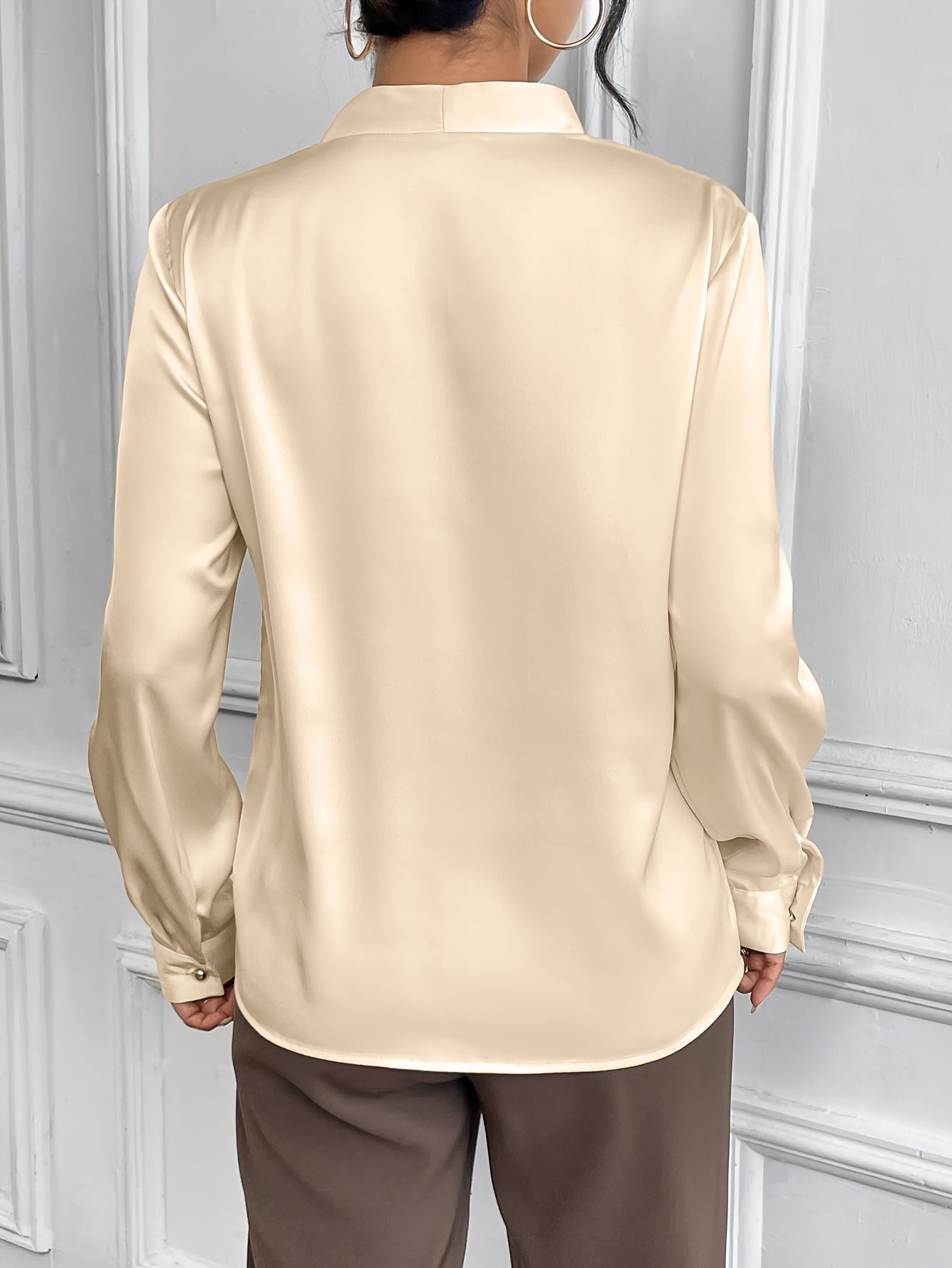 Nette Dames Blouse | Effen Kleur