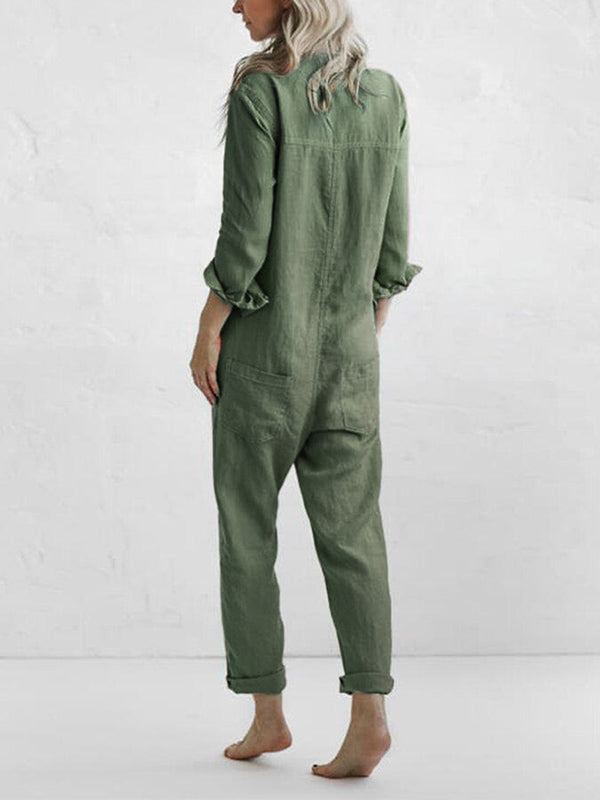 Corinne - Casual Jumpsuit Met Lange Mouwen