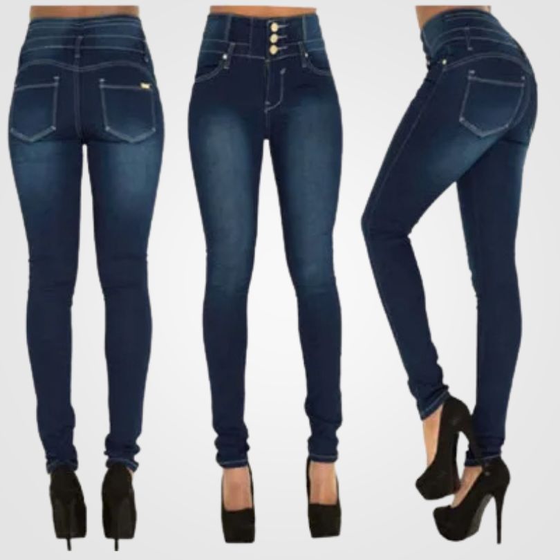 Haze - Comfort Denim Jeans Met Hoge Taille