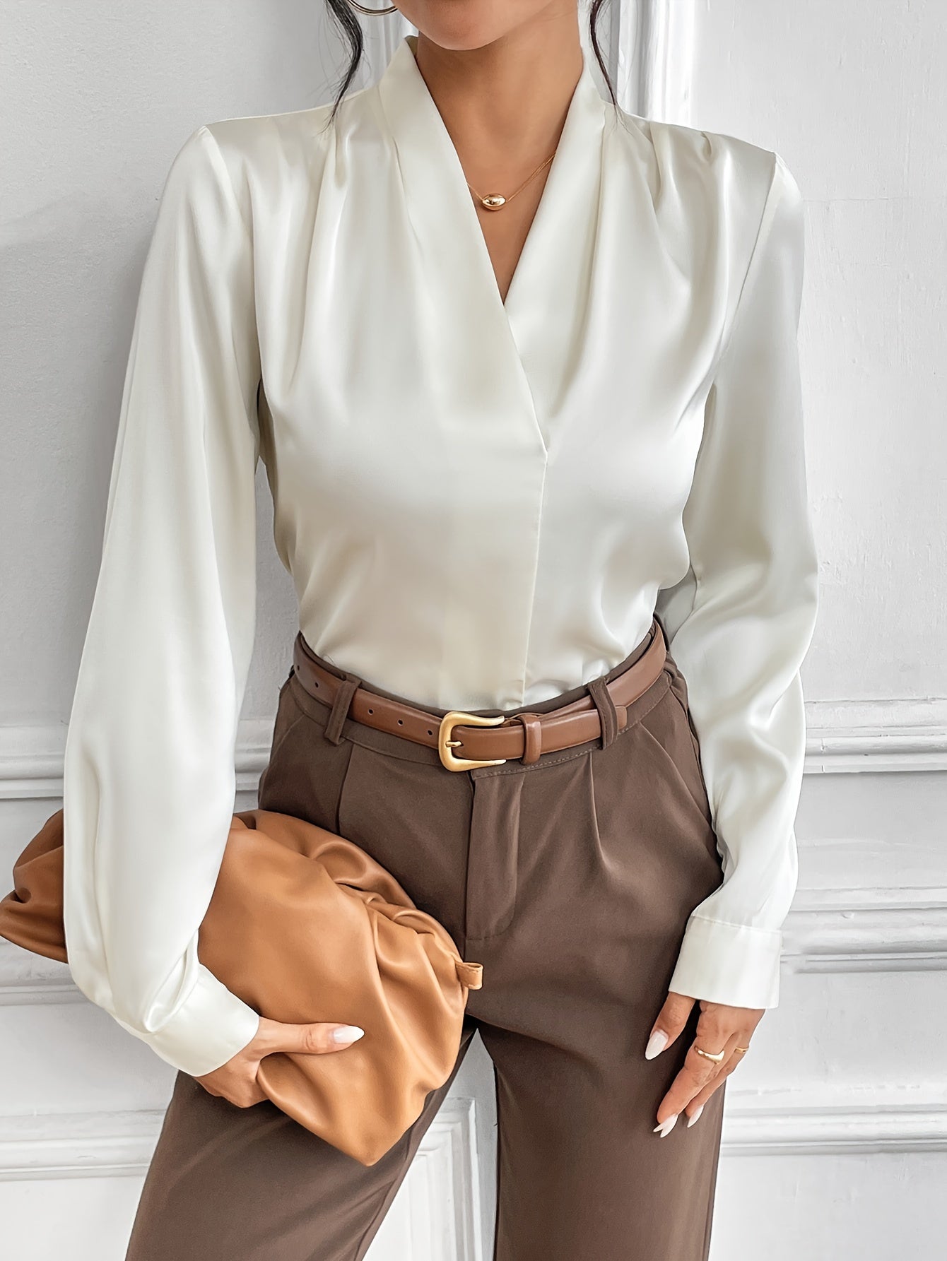 Nette Dames Blouse | Effen Kleur