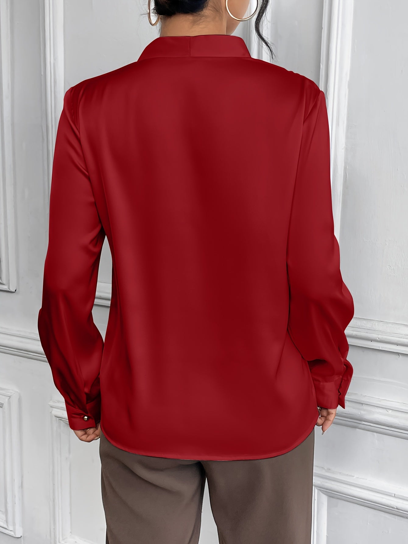 Nette Dames Blouse | Effen Kleur