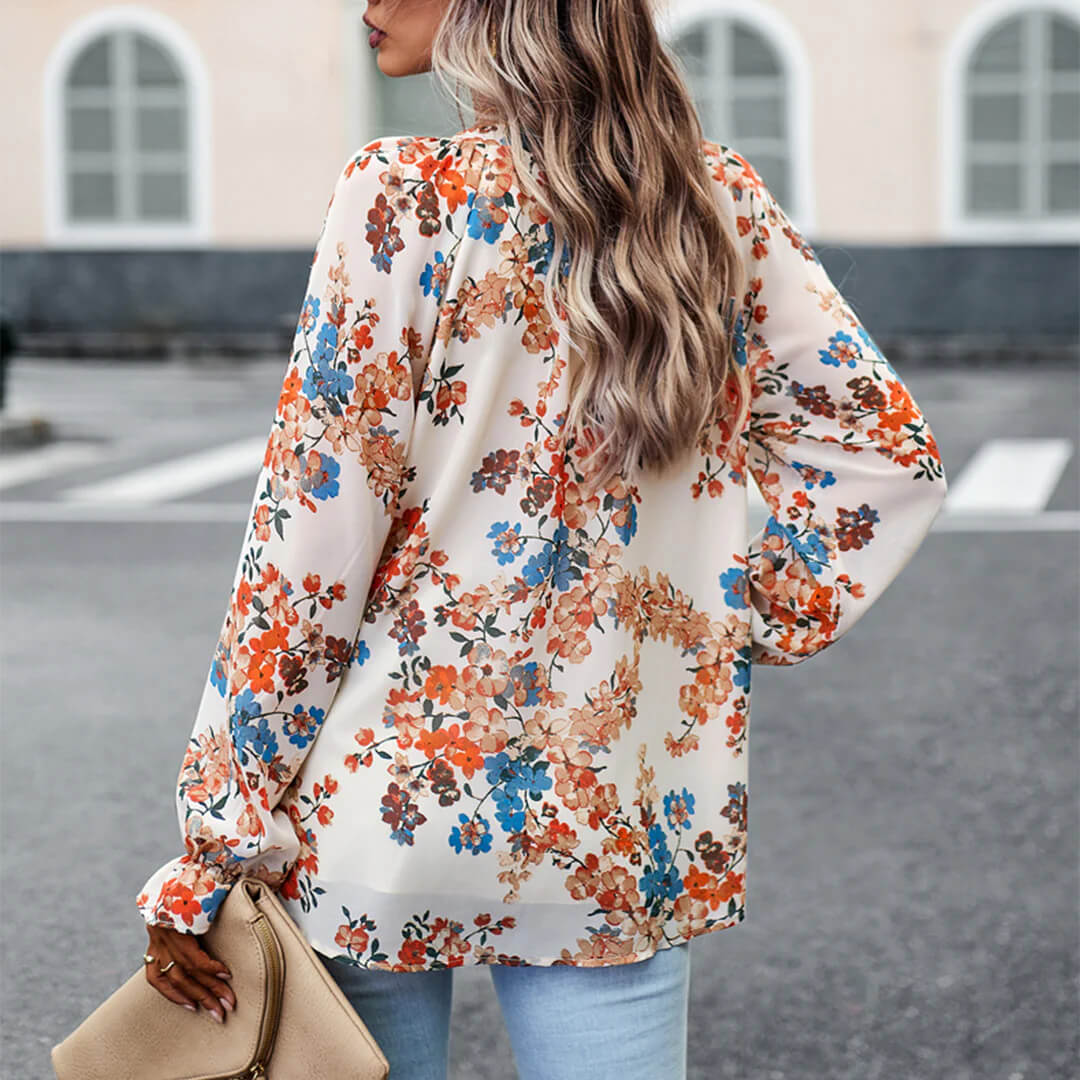 Emilie - Modieuze bloemenblouse