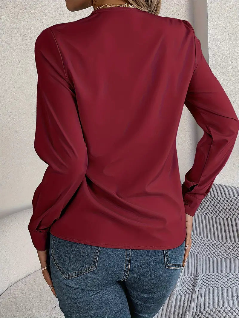 V-Hals Blouse Dames