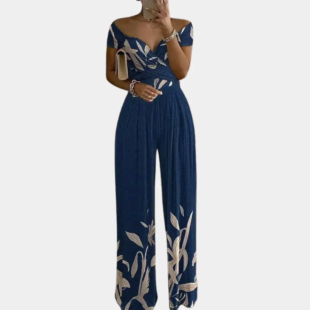 Ysabella - Stijlvolle off-shoulder jumpsuit voor dames donker