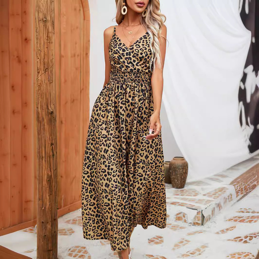 Kenil - Luipaardprint Maxi Jurk