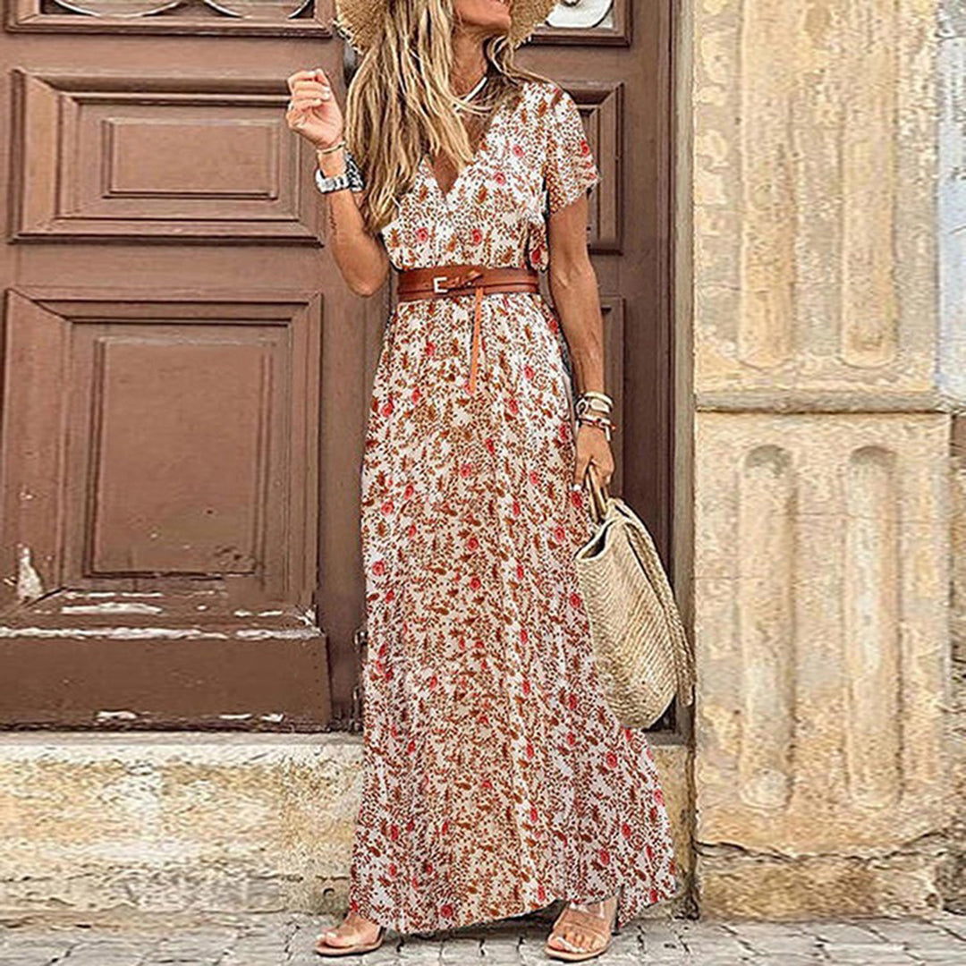 Simone - Elegante Maxi Boho Jurk