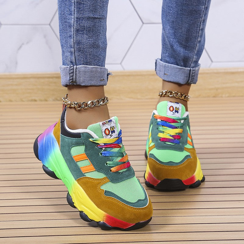 Yvette - Regenboog Sneakers