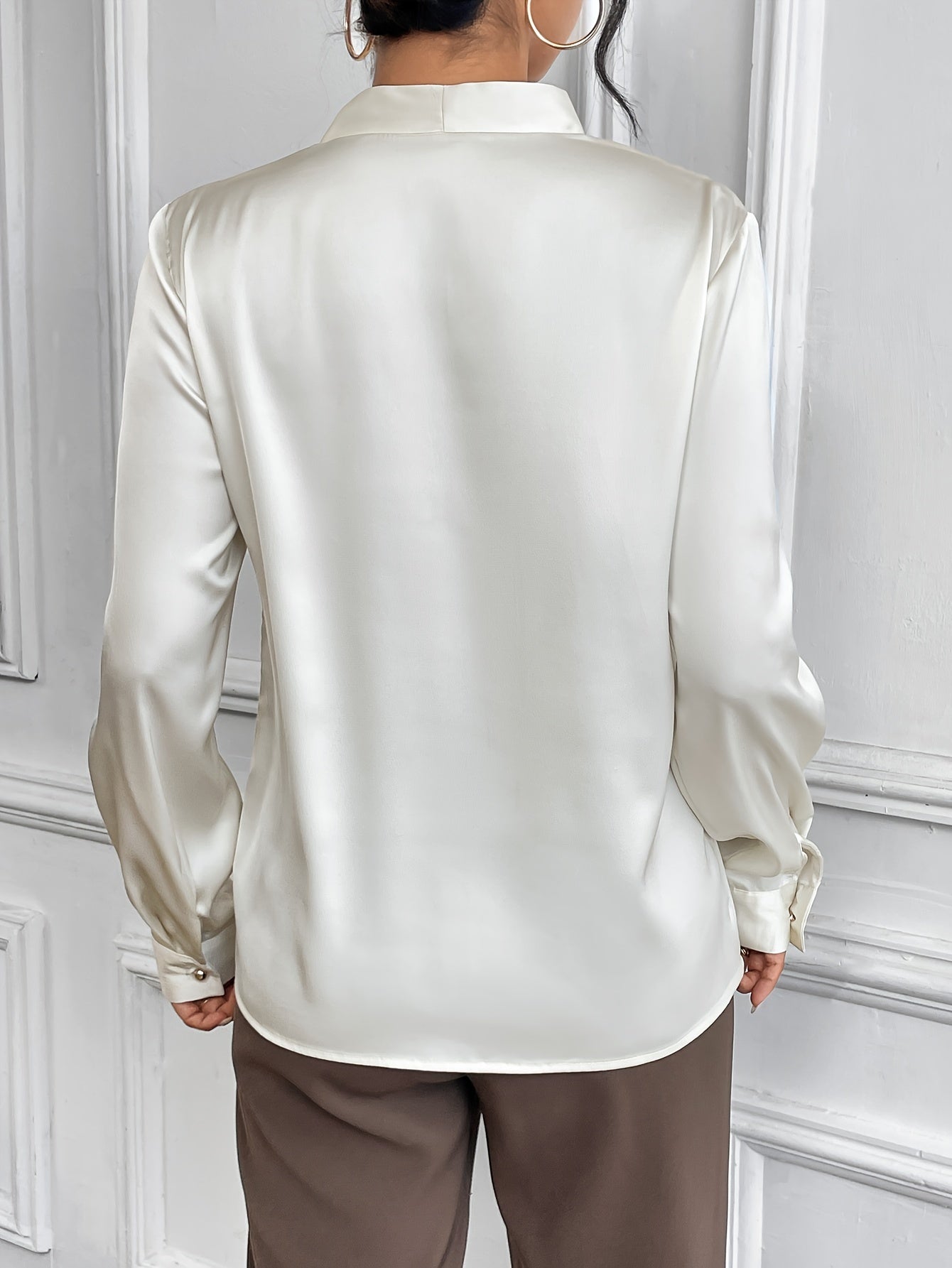 Nette Dames Blouse | Effen Kleur